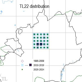 Green-veined White TL22 distribution Green-veined White TL22 distribution
