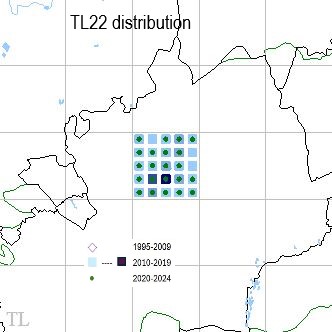 Speckled Wood TL22 distribution Speckled Wood TL22 distribution